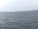 遠くに鳴門海峡が見えております。1日目は潮待ちのため福良に停泊