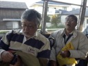 入浴後の少しお疲れの安田、平田、両氏。