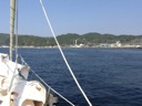 淡路島富島港に向けてのパノラマ2。
